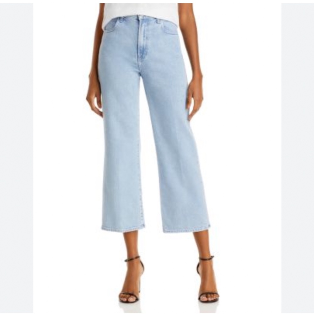 J Brand Joan Cropped Wide Leg Jeans Womens 31‎ Blotter Wash